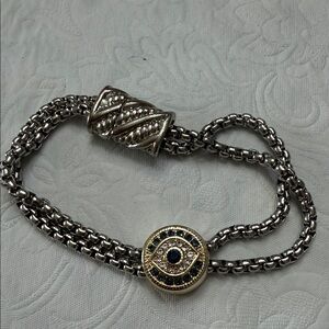 Elegant Silver and Gold Bracelet